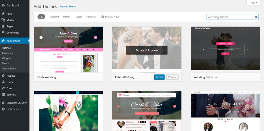 Wedding Website Theme