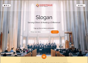 Church website templates