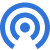 Blue Social media icon